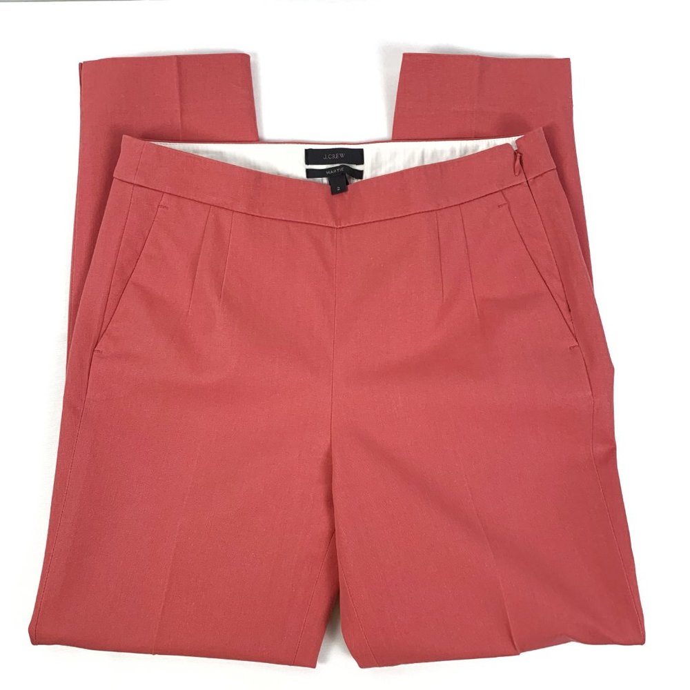 J Crew Martie Light Coral Peach Ankle Pants - Size 2